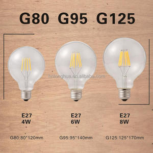 ניתן לעמעום LED נימה הנורה ST64 A60 G80 G95 G125 <span class=keywords><strong>T45</strong></span> T185 T300 2W <span class=keywords><strong>4W</strong></span> 6W 8W 110/220V