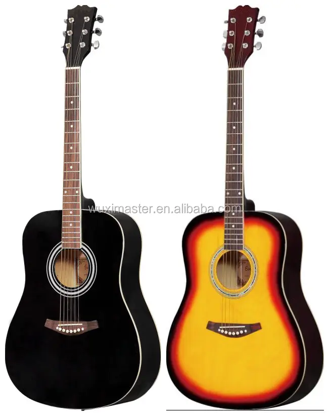 Chất Lượng Cao Guitar Gỗ 41 Inch Guitar Acoustic Sản Xuất Tại Trung Quốc