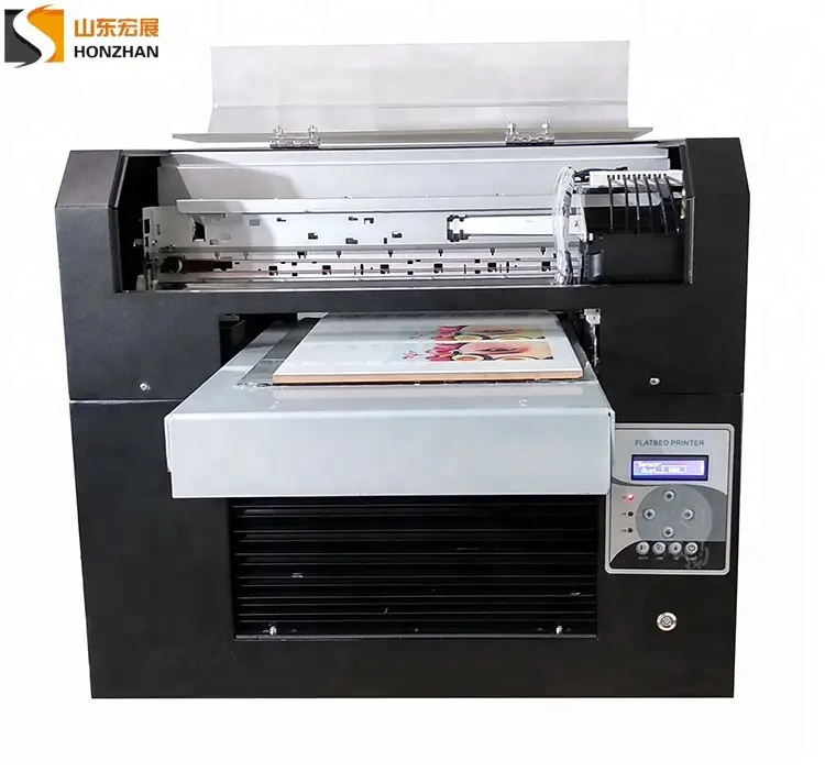 Honzhan 저렴한 A3 크기 디지털 UV LED 평판 인쇄 기계 연속 잉크 공급 시스템 CISS 잉크 카트리지