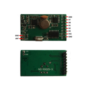 HCS301 433MHz Wireless <span class=keywords><strong>RF</strong></span> Superheterodyne-Empfänger modul mit <span class=keywords><strong>Decoder</strong></span> Rolling Code LED-Licht funktion RoHS & FCC-zertifiziert