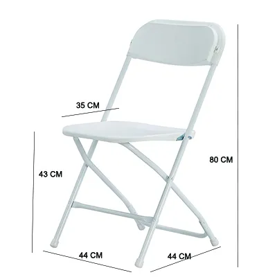 Sillas plegables de resina de plástico blanco claro, baratas, venta al por mayor, silla de boda, silla de plástico plegable