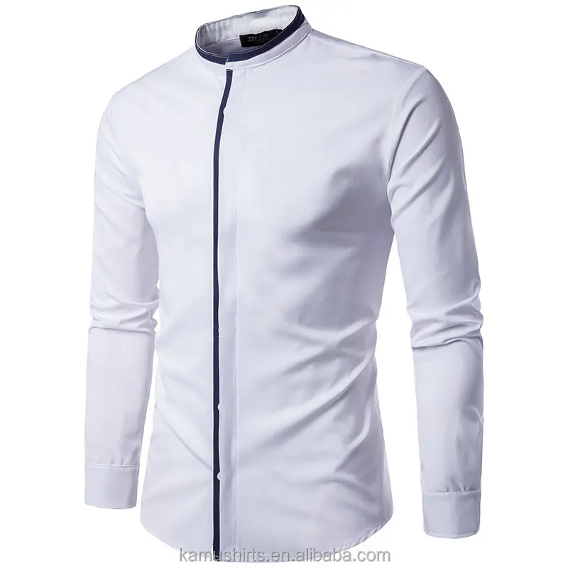 슬림 피트 셔츠 남성 중국 셔츠 재고 도매 이탈리아 디자인 남자 셔츠