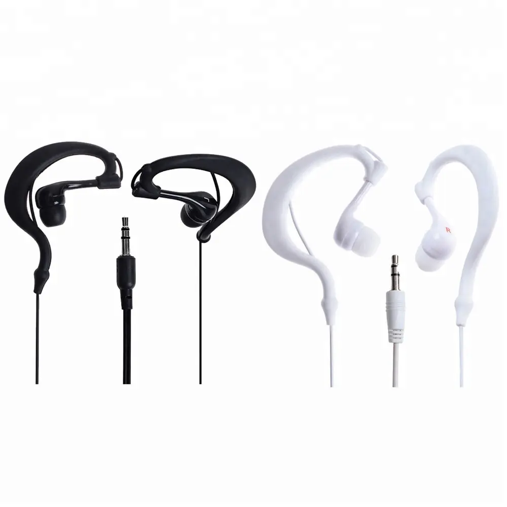 Fones de ouvido 3.5mm impermeáveis, headset esportivo para natação, mp3, mp4, pc