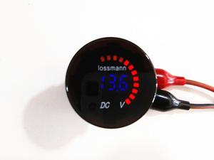 Vôn Kế Kỹ Thuật Số DC 12V Xe Hơi Màu Xanh LED Hiển Thị Màu Phát Hiện Điện Áp - Product Image 2