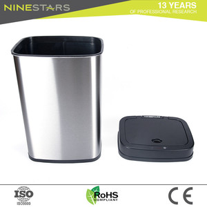Ninestars ถังขยะแบบมีเซ็นเซอร์,ถังขยะไม่มีกลิ่นสีแดงขนาด15ลิตร - Product Image 5