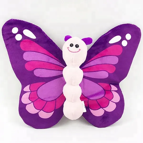 Brinquedo de pelúcia de animal de pelúcia, brinquedo da borboleta para menina, oem personalizado, bonito, roxo, macio, brinquedo de pelúcia