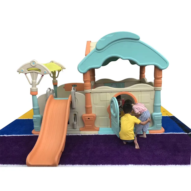 Lovely Cheap Small Kids Indoor Plastic Toys Children Play House Slide For Sale