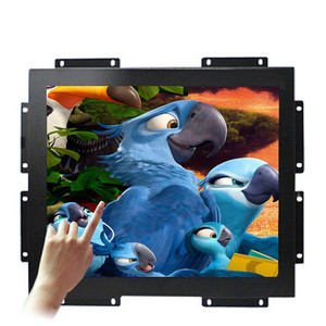 Monitor de marco abierto de 15 pulgadas personalizado, carcasa de Metal, VGA, DVI, AV, BNC, entrada USB, HDM, Monitor integrado, pantalla LCD Industrial