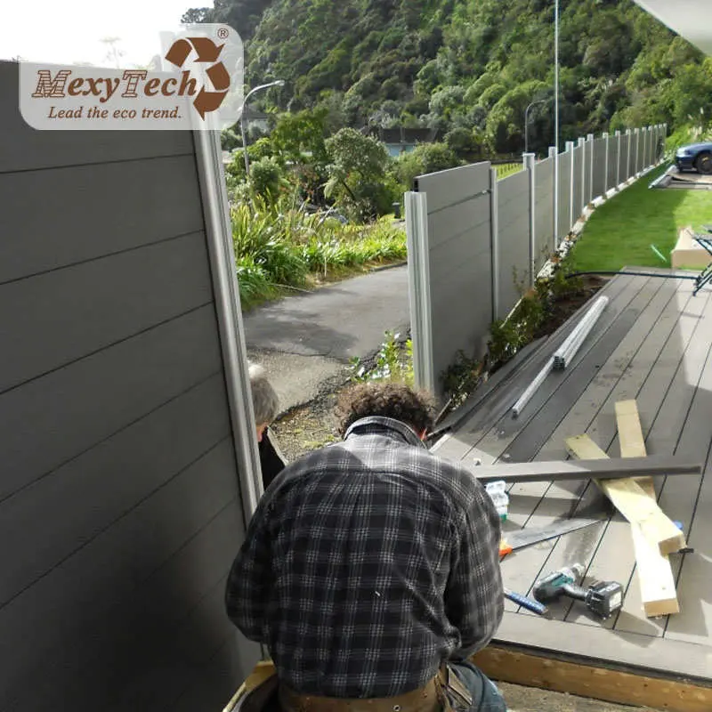 Clôture de terrasse de luxe en plastique écologique, panneau de clôture en plastique, maison, jardin, zone, clôture de terrasse