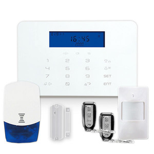 Multi- linguagem sem fio <span class=keywords><strong>lcd</strong></span> auto- dial sistema de alarme gsm tela de toque do teclado