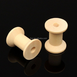 复古风格木制线轴线轴用于缝制缎带麻线工艺品 - Product Image 2