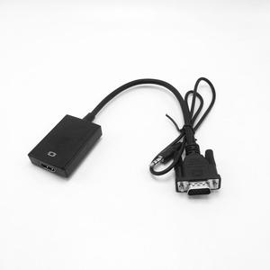 Alta calidad Mini VGA a HD DC Micro USB Cable convertidor adaptador pantalla a Color precio de fábrica 3,5mm salida proyector Audio uso - Product Image 3