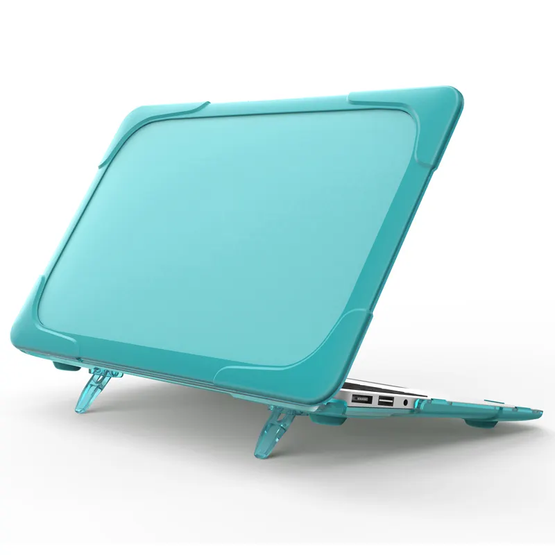 Casing pelindung berlapis karet kasar penjualan laris casing tahan benturan untuk Macbook 11.6 inci Model udara untuk penggunaan Laptop