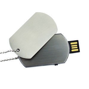 廉价狗标签形状u盘项链金属吊坠32gb 64GB u盘定制标志图片