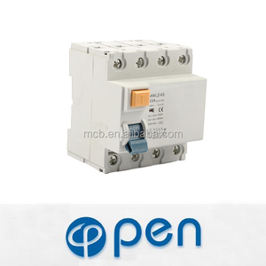 Disyuntor eléctrico abierto de bajo voltaje, corriente residual de 63 amperios, rccb, 2 polos, 4 polos, disyuntor eléctrico de fugas de tierra - Product Image 2