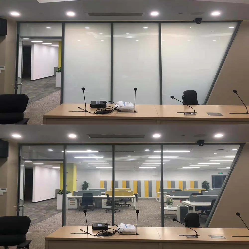 ฟิล์มหน้าต่าง Electrochromic/ฟิล์มแก้วสมาร์ทที่มีกาวในตัว