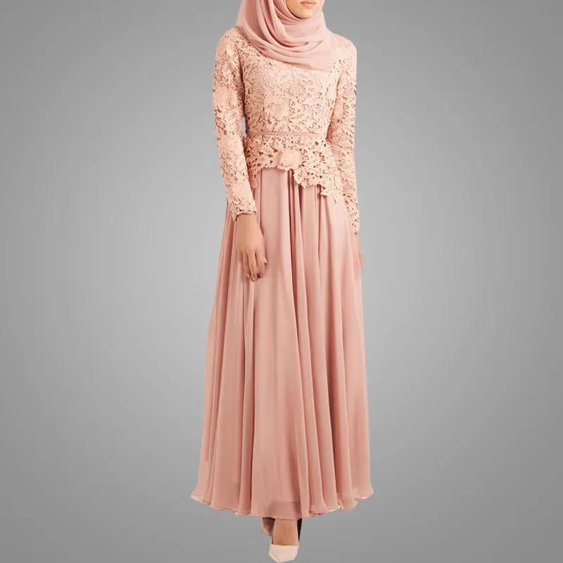 ชุดเดรสคาฟตานสไตล์อาหรับสำหรับผู้หญิง,ชุดอบายะห์ชุดมุสลิมเสื้อผ้าสไตล์ลูกไม้สวยทันสมัยดีไซน์ล่าสุด