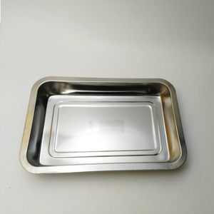 便宜的价格不锈钢服务菜肴/派对食品托盘/银托盘