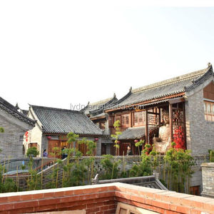 Siheyuan中庭チャイナタウンのための中国の伝統的なスタイルの粘土灰色の屋根瓦