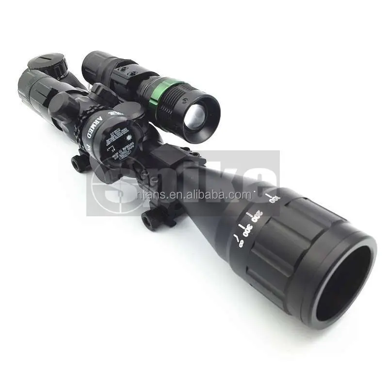 Scope Spike 4-16X50 con mirino Laser rosso e torcia Laser verde