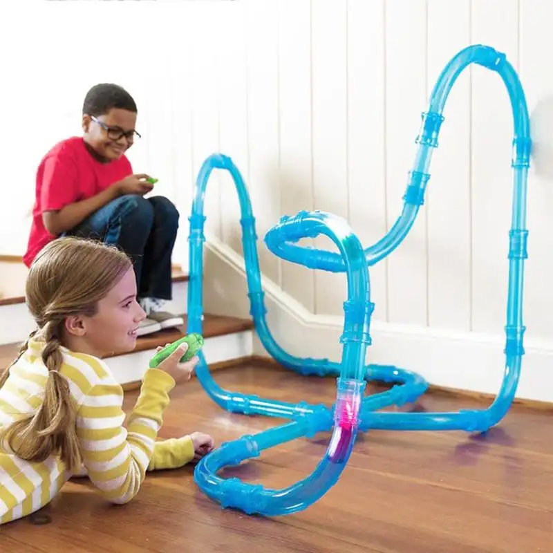Educational Toys Kindergarten New Railway High Speed Racing Slot Sets Pipeline Plastic Toy Train Tracks