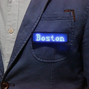 Placa electrónica personalizada LED para camareros, tarjeta de negocios recargable por USB, pantalla de programación de señal Digital, color rojo y azul - Product Image 2