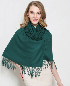 2025 Hot Selling Fashion Twill Custom Color Tassel Scarf Shawl for Women - Product Image 4