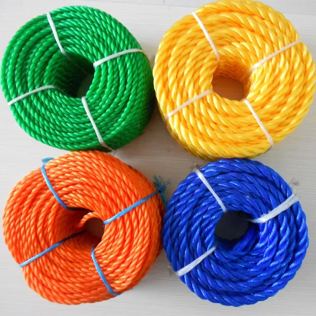 3-4 fio pe torcido corda de plástico feito na fábrica linyi