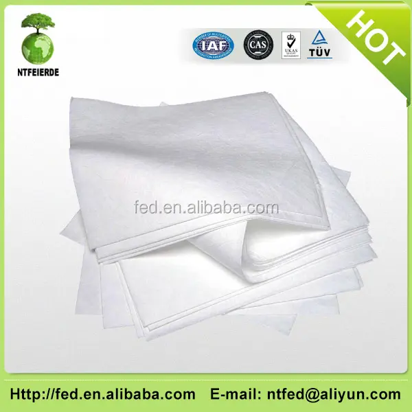 100% PP almohadillas absorbentes de aceite