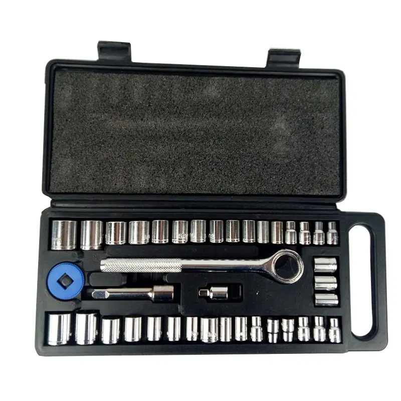 40Pcs Drive Set Huishoudelijke Auto/Auto Reparatie Kit Hand Kits Combinatie Ratelsleutel Socket Set Kit Tools Voor auto Repareren