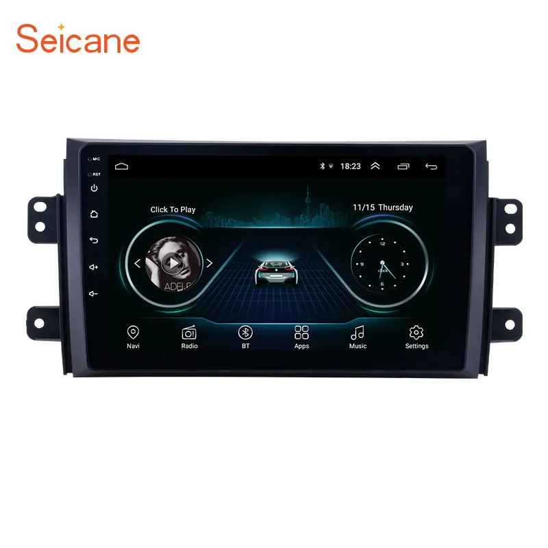 Radio Stereo mobil Android 11.0 9 inci, sistem navigasi GPS dengan WIFI mendukung TV Digital untuk Suzuki SX4 2006-2012