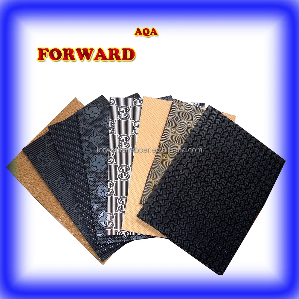 high quality manufacturer of black design rubber sole sheet