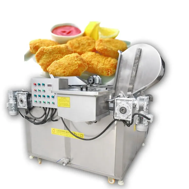 Otomatik boşaltma tavuk kanadı kızartma makinesi çıtır tavuk kızartma makinesi