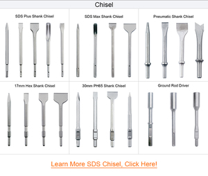 18Pcs SDS Plus Drill Bit and SDS <strong>Chisel</strong> Set <strong>in</strong> Plastic Box - Product Image 5