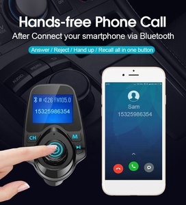 AGETUNR T11 <strong>Bluetooth</strong> V5.0 Car Mp3 Player FM Transmitter with AUX Dual USB <strong>Output</strong> <strong>Audio</strong> Adapter Receiver 1.44 Inch LCD Display - Product Image 5