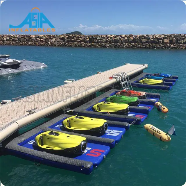 Aufblasbare Cheerleaders Jet ski Dock Für Yacht /Gym Ausrüstung