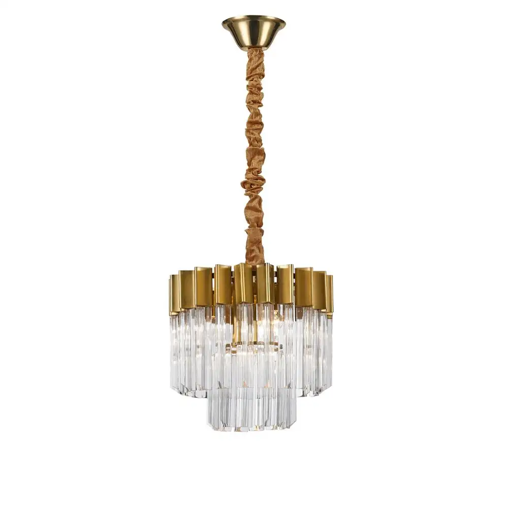 Mr Resistor Luxury Interior Hotel Lobby Pendant Hanging Home Lighting Round Faux Small Crystal Chandelier