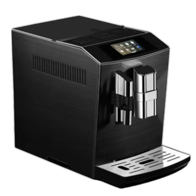 원터치 블랙 & 실버 comercial 전체 자동 커피 기계