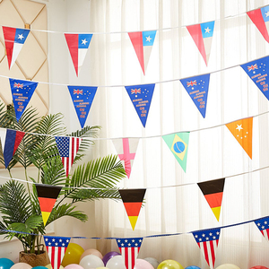 Bandeira personalizada de fábrica bandeira americana para jardim mundial todos os países bandeira dos EUA Trump bandeira com cordão