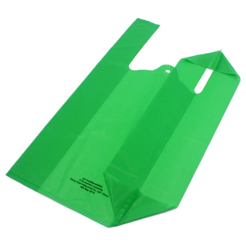 environment-friendly biodegradable T-shirt plastic bag vest apparel shopping bag