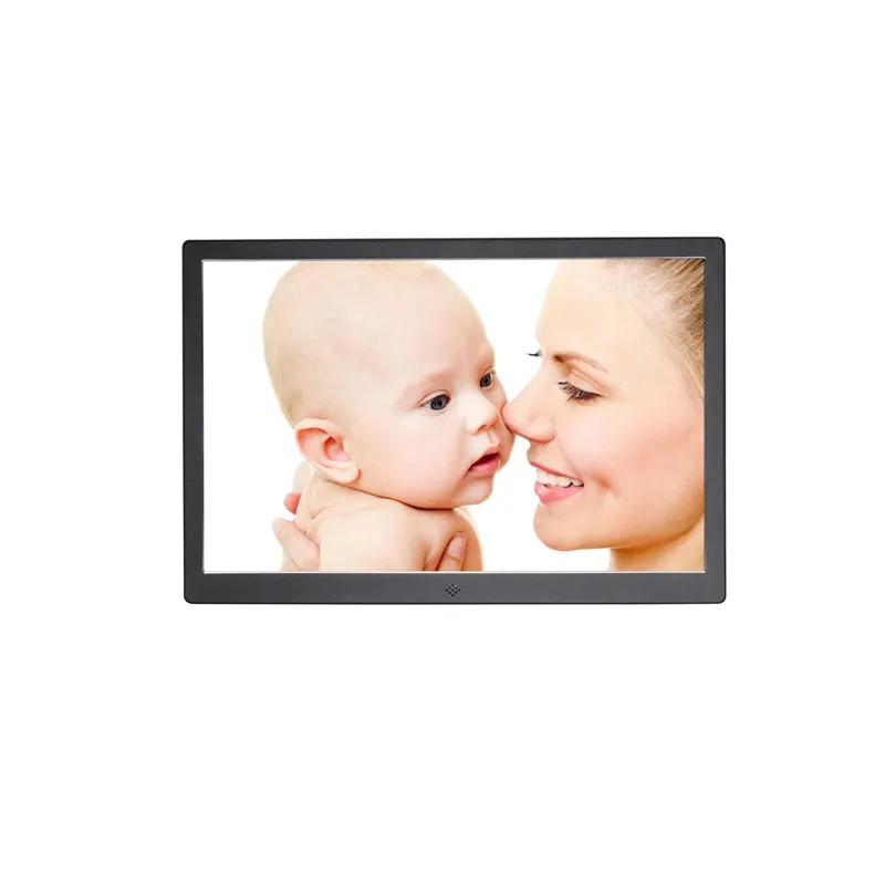 China HD Hot Video 15" Metal Digital Picture Frame with high definition