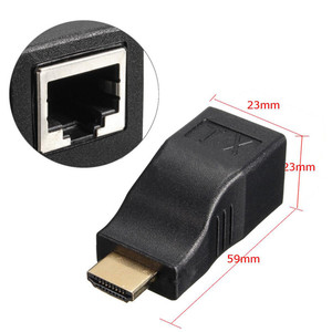 4K HDMI Extender transmisor y receptor HDMI 1,4 30M Extender a RJ45 CAT5E CAT6 Ethernet LAN Converter - Product Image 5