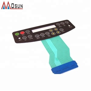 <strong>Embossed</strong> push button keypad membrane <strong>switch</strong> with LCD window - Product Image 2