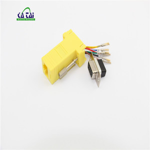 Adaptador Modular DB9 a rj45 rs232 db9 serie a rj45 conector DB9 a RJ45/ DB9 hembra a RJ45 8P8C - Product Image 3