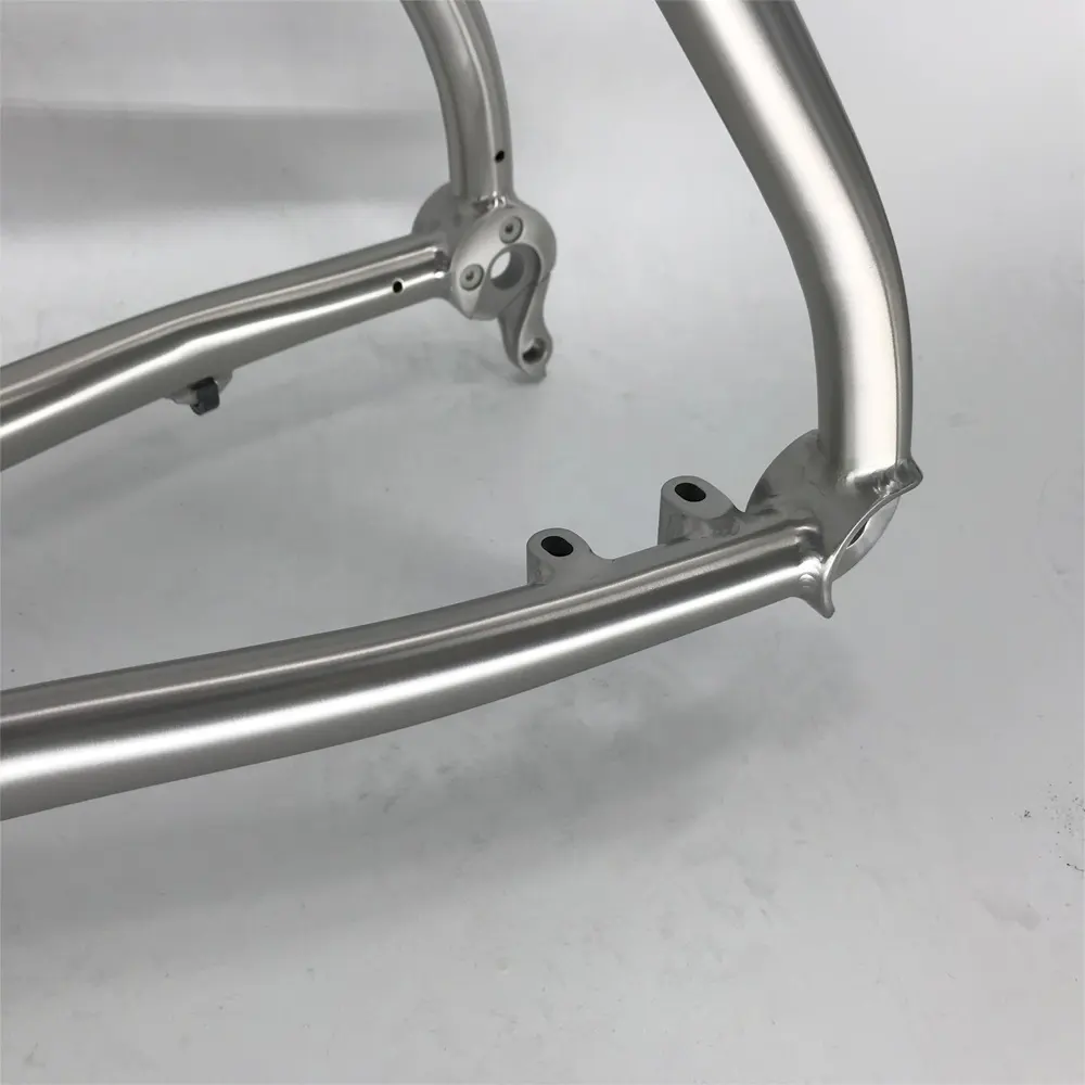 De titanio gira carretera bicicleta de titanio de bicicleta de grava marco de montaje de freno