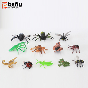 Hayvan dünya 12 çeşit örümcek kurbağa mantis kelebek modeli seti plastik böcekler oyuncaklar - Product Image 4