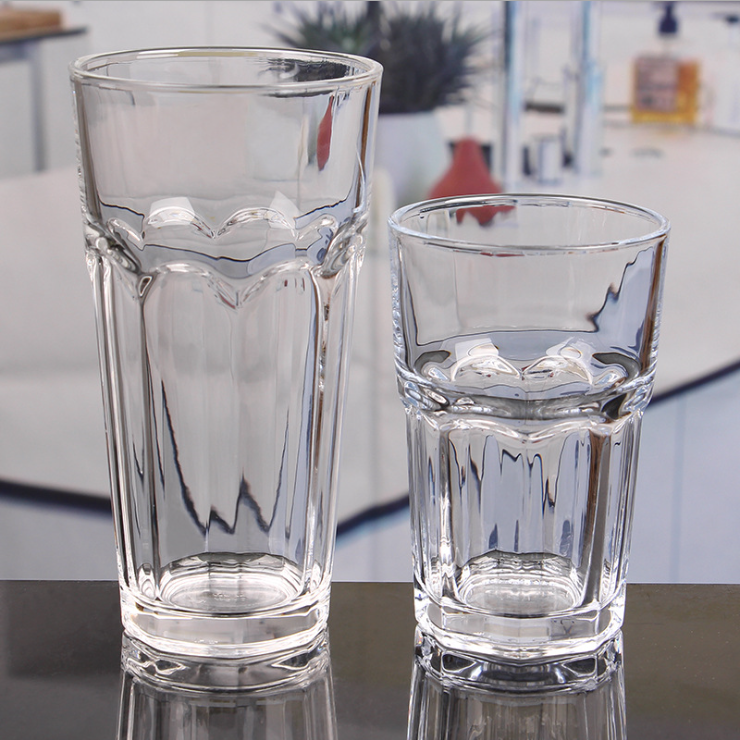 promotion drinking glass cup glass tea cup unique shaped drinking glass