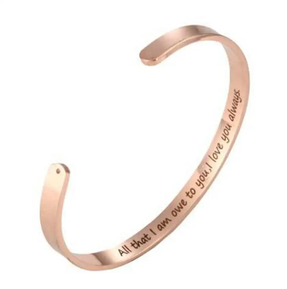 Bracelet inspirés par "je t'aime" pour garçons et filles, en aluminium, scellé à la main, shakrose