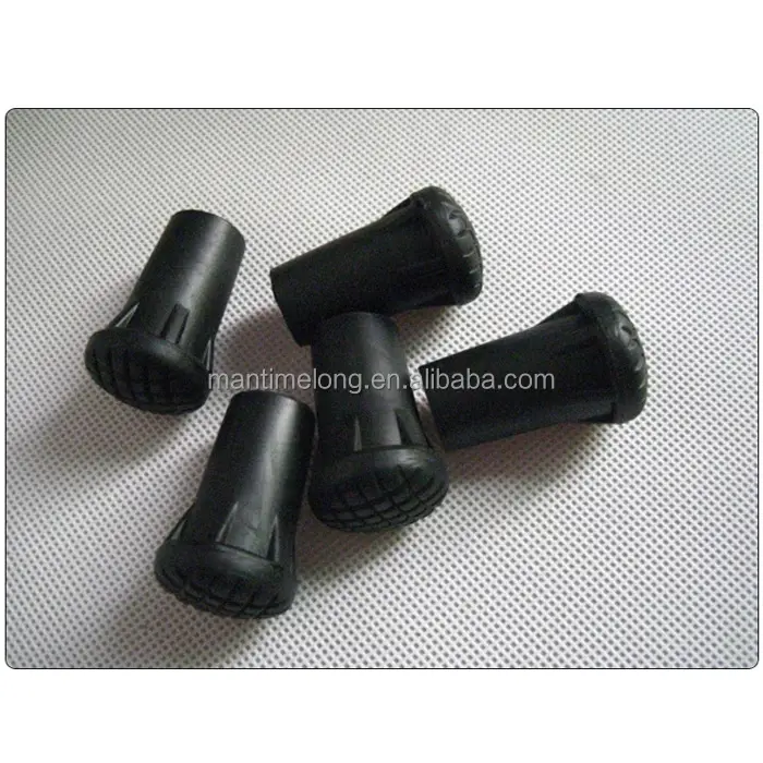 Climbing rods foot cover to protect the stick rubber abrasion resistant climbing stick protective cover