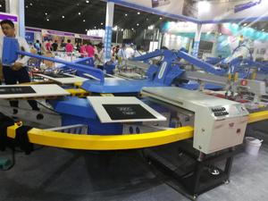 KINWAH(DOPSING) 中国工場マルチカラーオーバル自動アディダスTシャツ印刷機